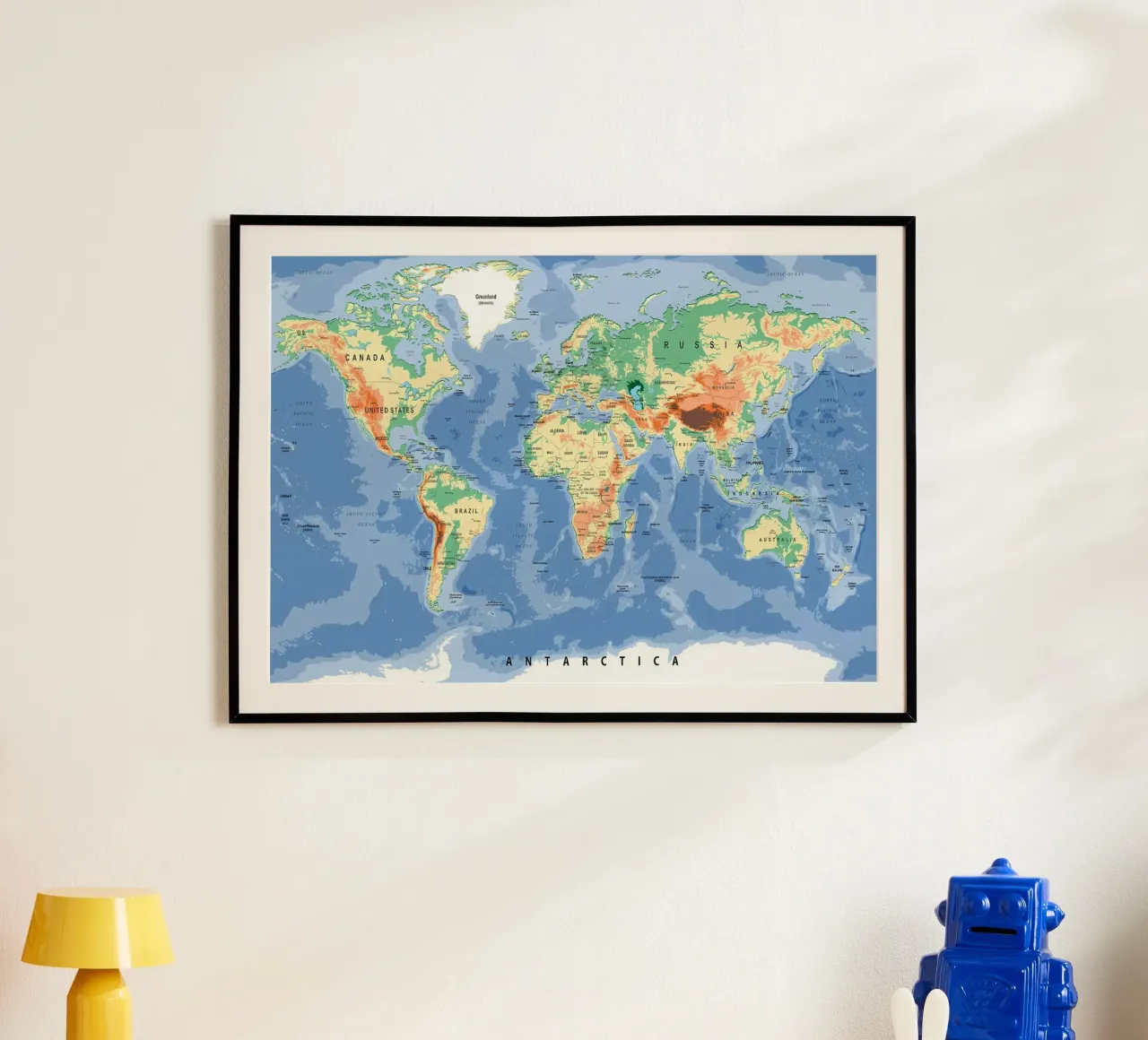 Carte du monde hahnemühle de Aiden Garcia