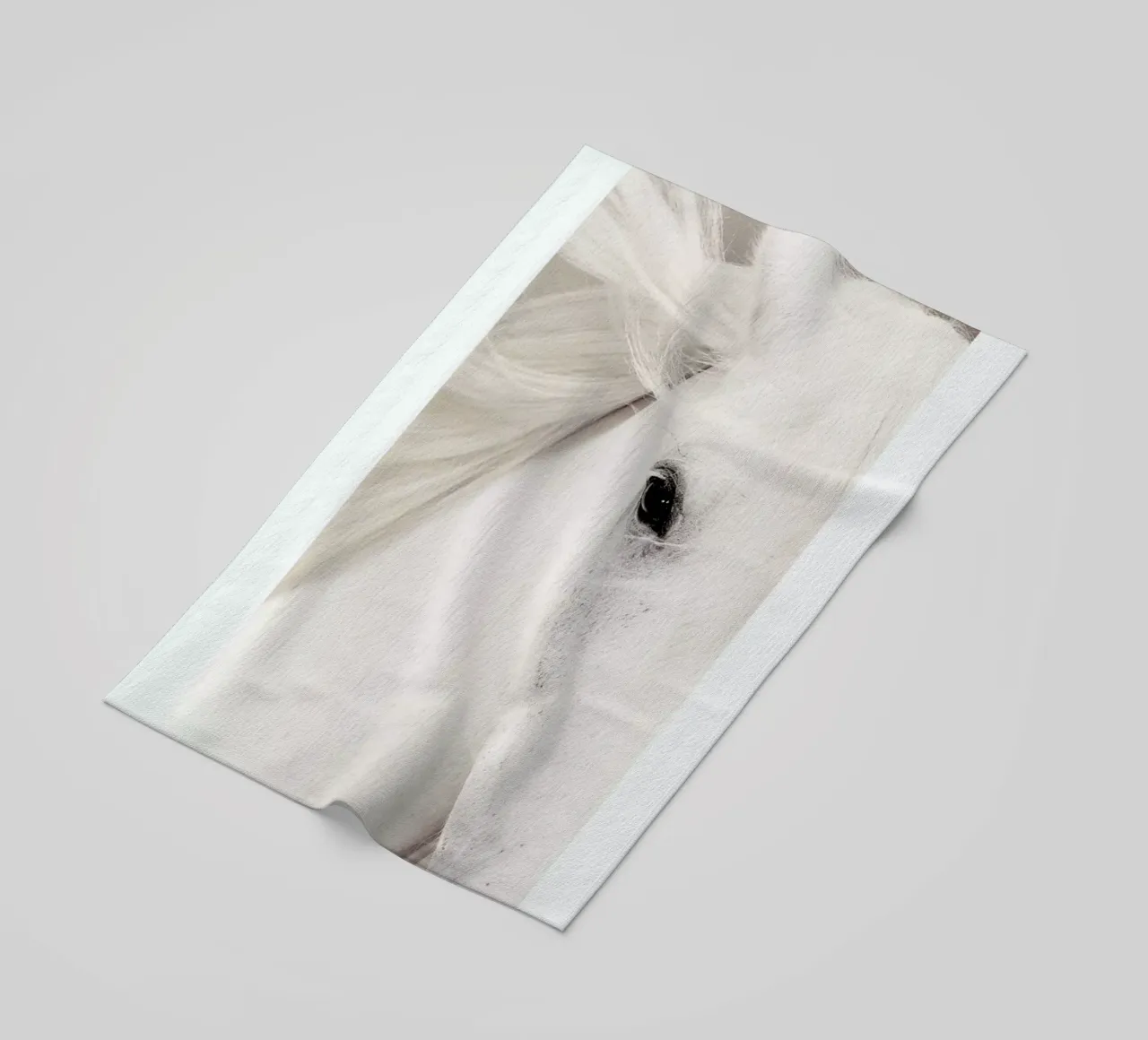 White Horse beach towel by Natural Kingdom