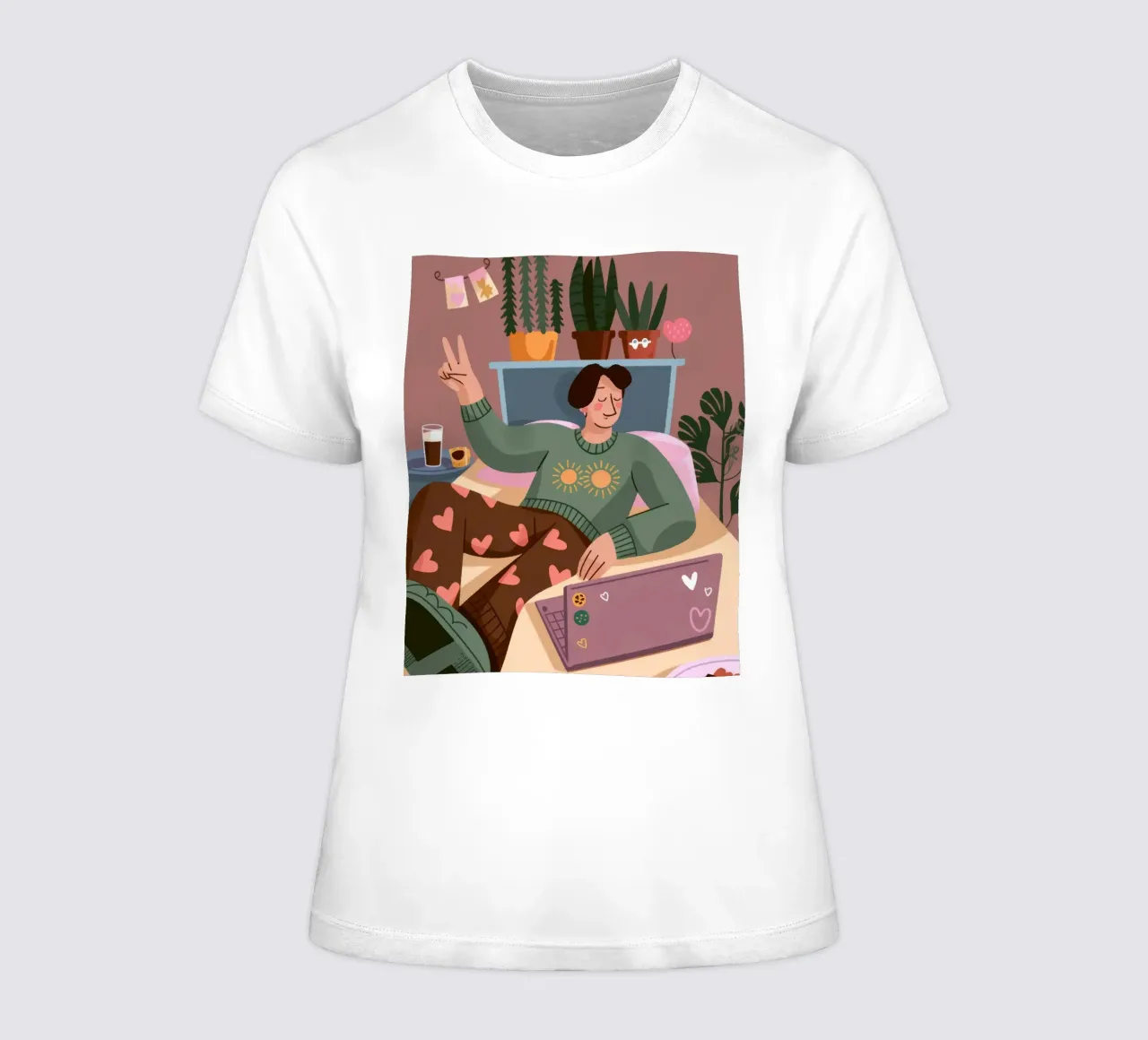 Vredige creatieve ruimte dames t-shirt getailleerd van Lumina Vision