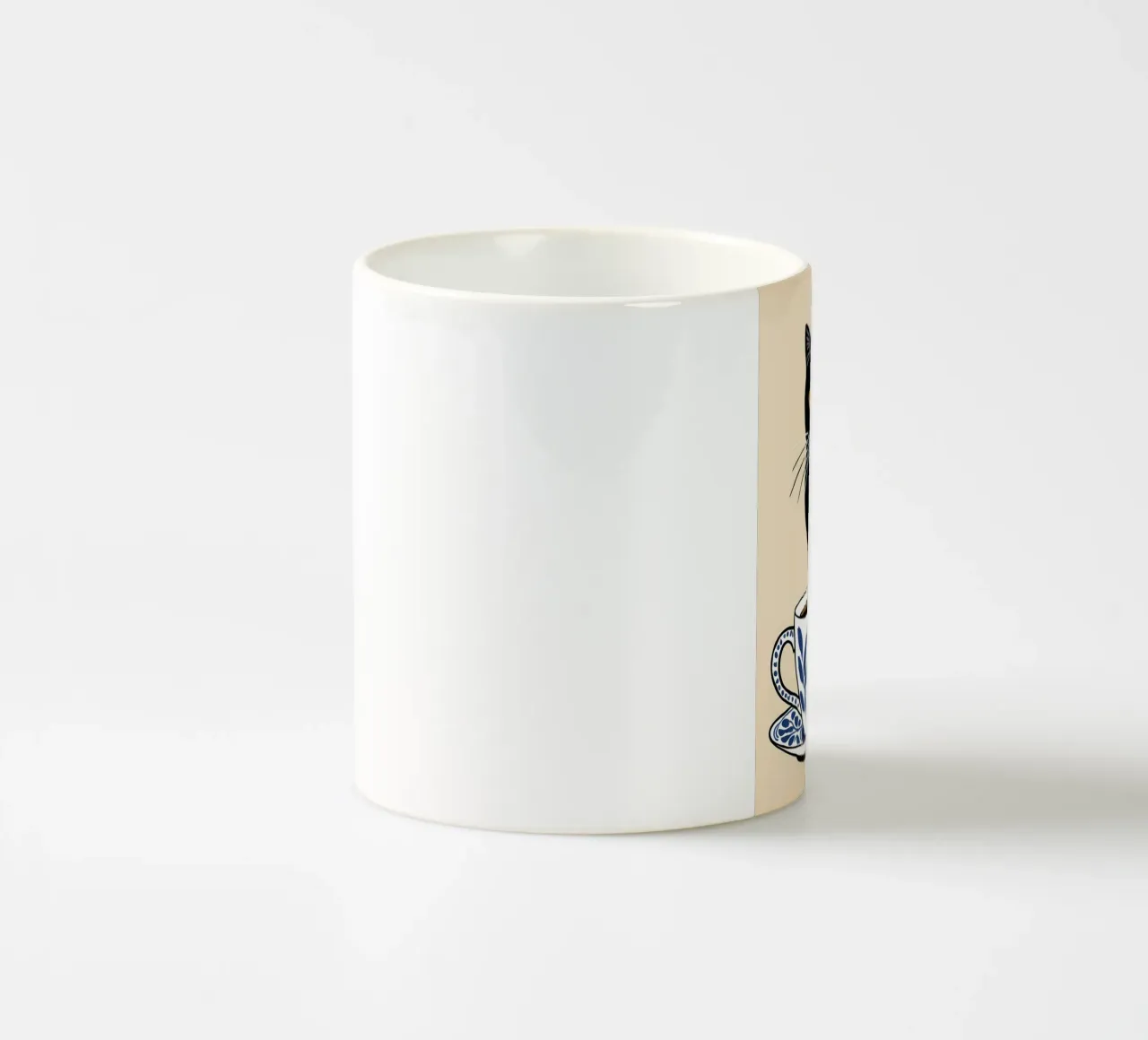 Divertente caffè Catr tazza in ceramica da Bartosz Powalka