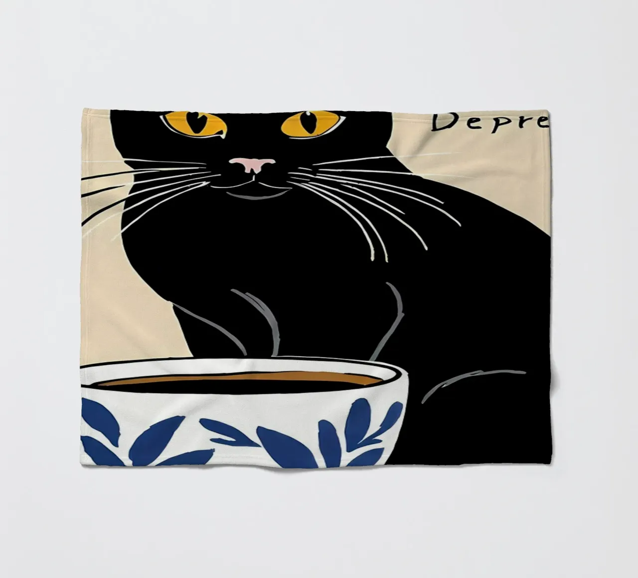 Divertente caffè Catr coperta in pile da Bartosz Powalka