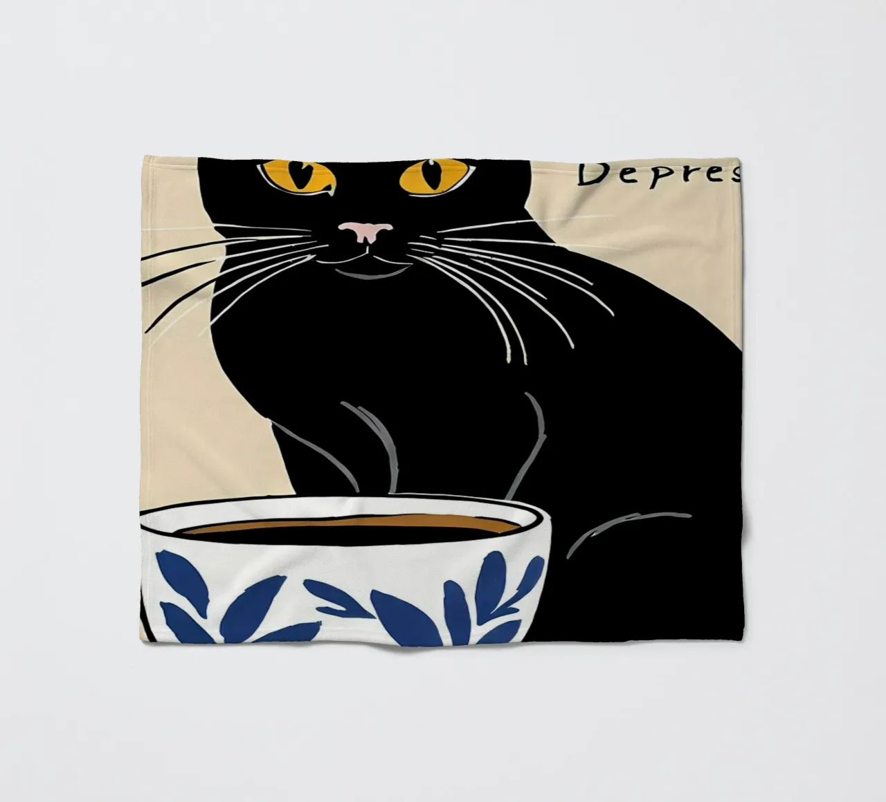 Divertente caffè Catr coperta in pile da Bartosz Powalka
