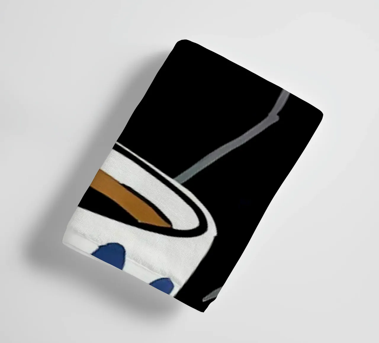 Divertente caffè Catr asciugamano da bagno da Bartosz Powalka