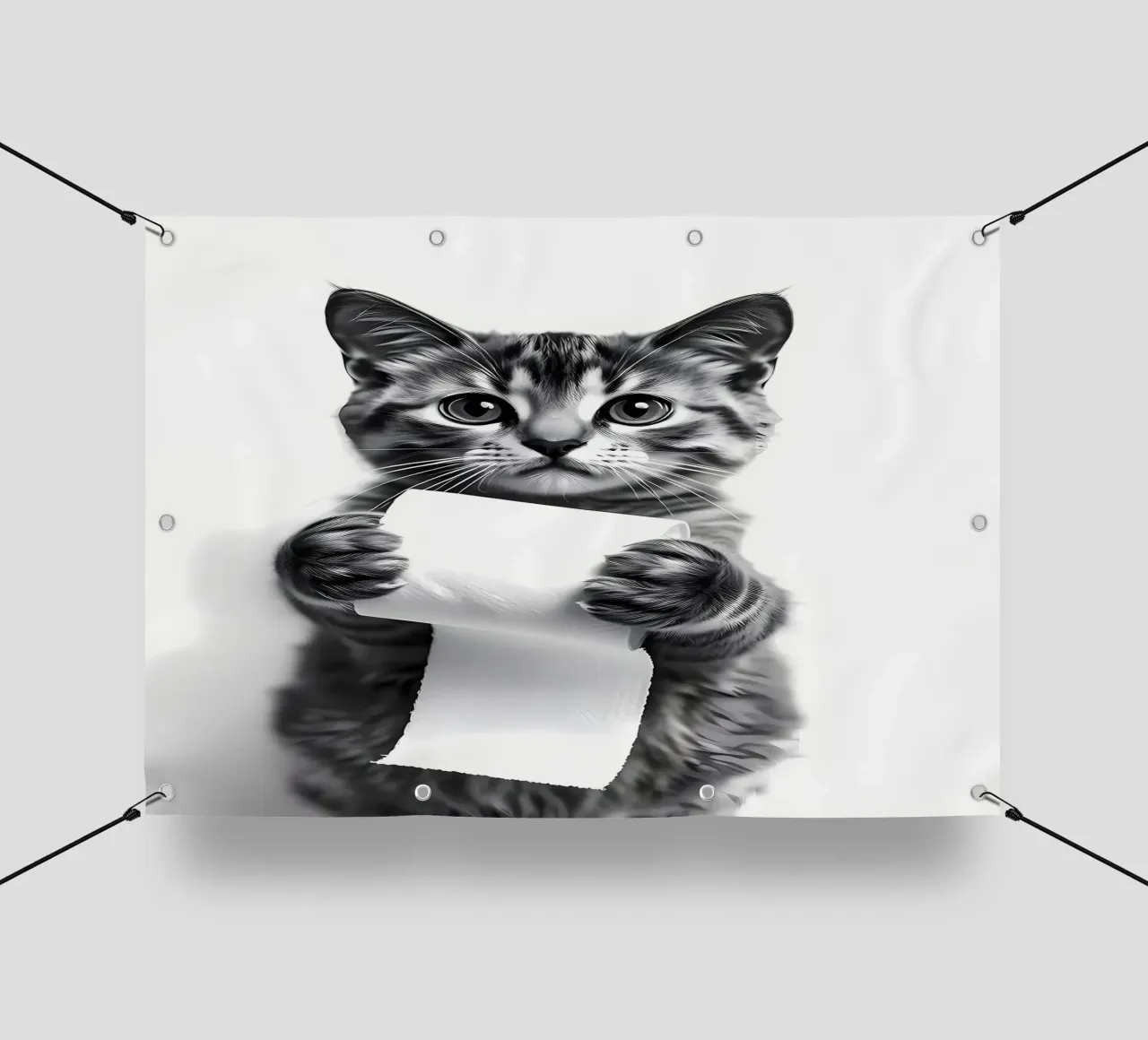 Gattino animale da bagno telo in pvc da Adrian Patel