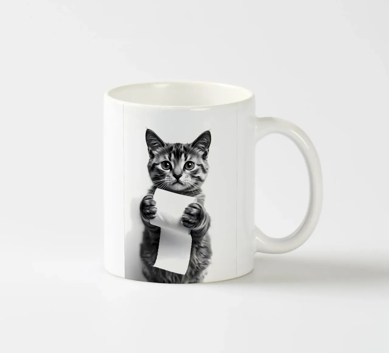Kitten Dier Badkamerr keramische mok van Adrian Patel