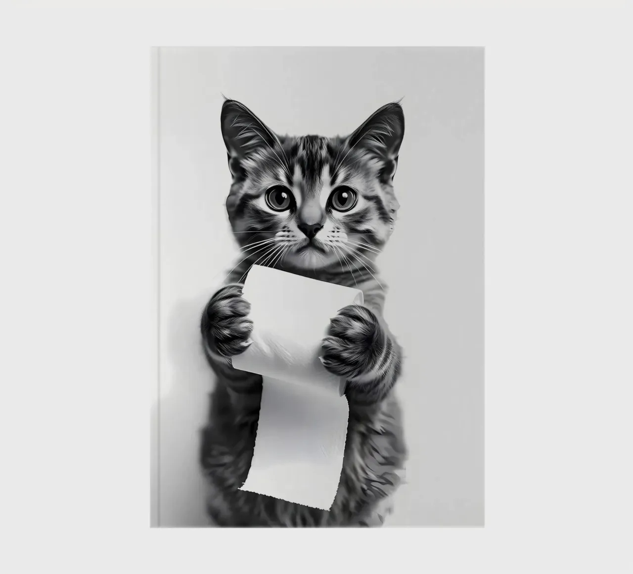 Kitten Animal Bathroomr notebook by Adrian Patel