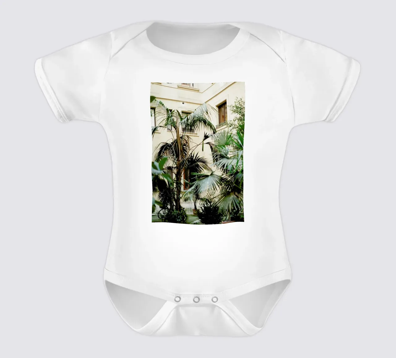 Garden short-sleeve baby romper by Picture On The Fridge