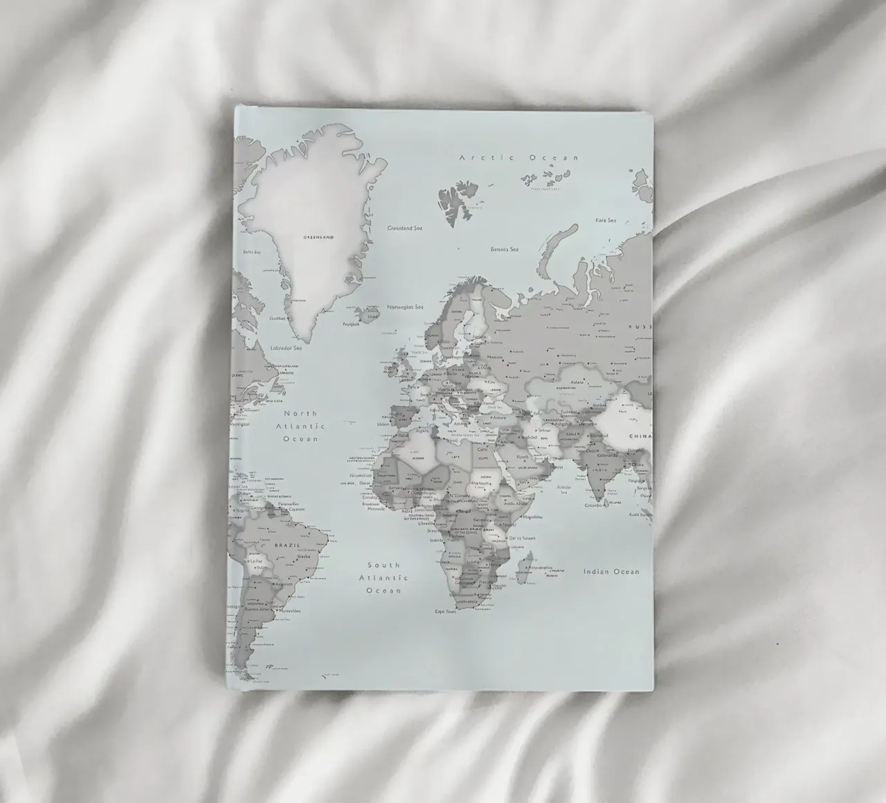 Detailed world map Darryl notebook by Aiden Garcia