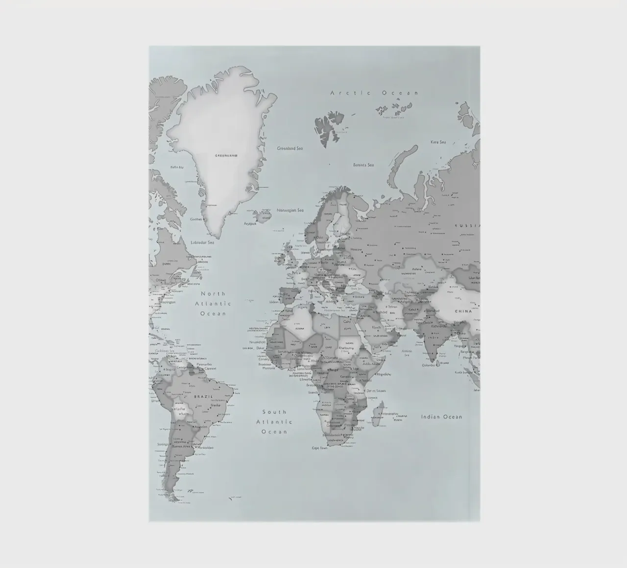 Detailed world map Darryl notebook by Aiden Garcia