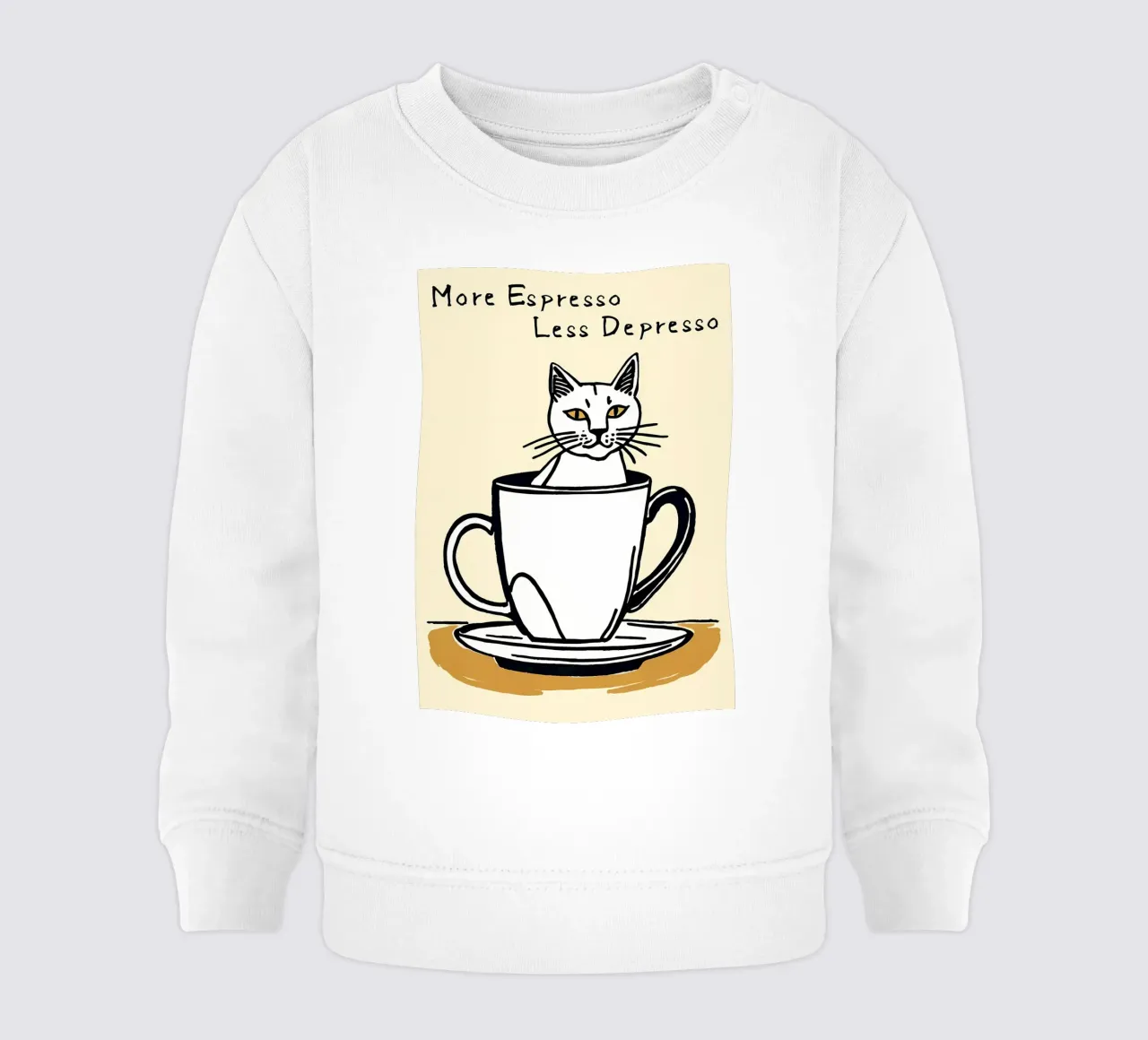 Caffè eccentrico Catr felpa neonato da Bartosz Powalka