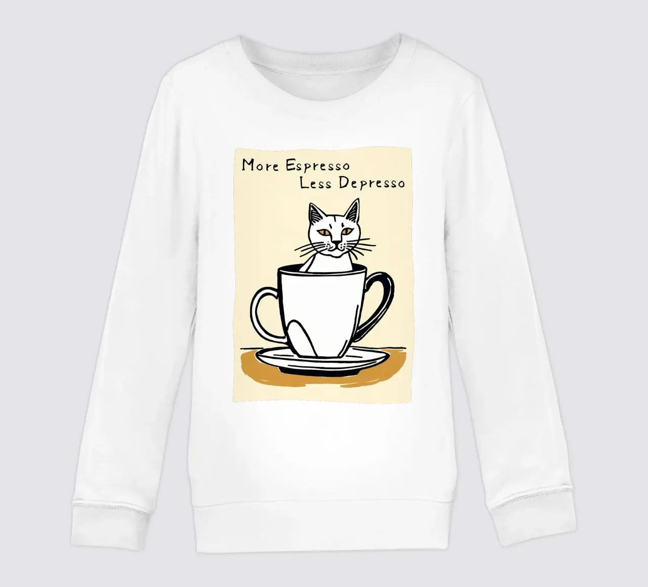 Caffè eccentrico Catr felpa bambino da Bartosz Powalka