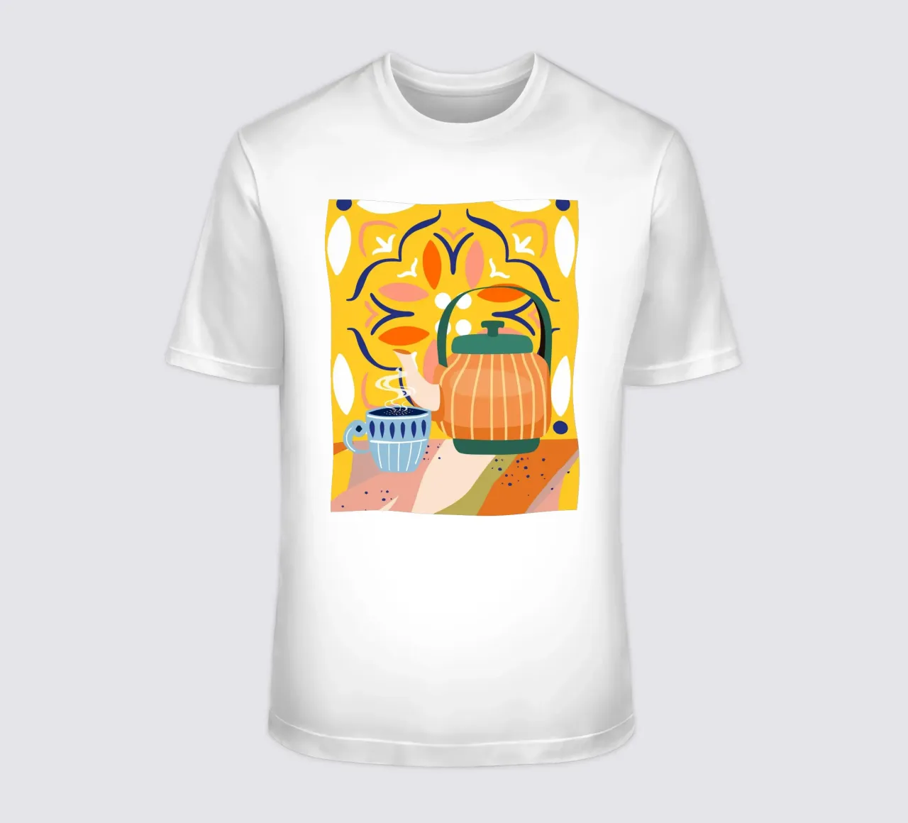 Pumpkin Spice Latte, Tee-Kaffee-Wasserkocher Bright Happy T-Shirt von 83oranges