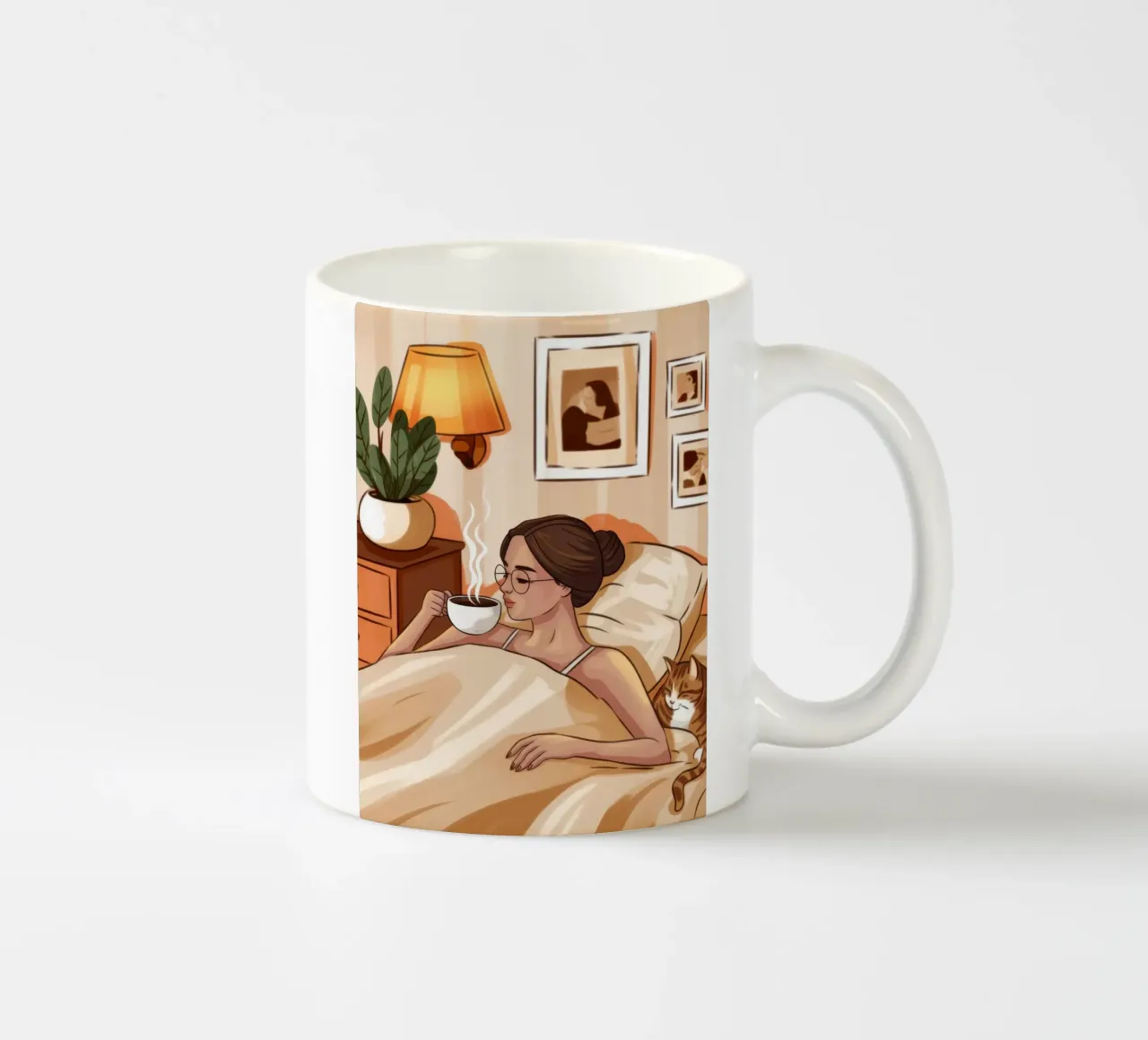 Rituale mattutino sereno tazza in ceramica da Lumina Vision