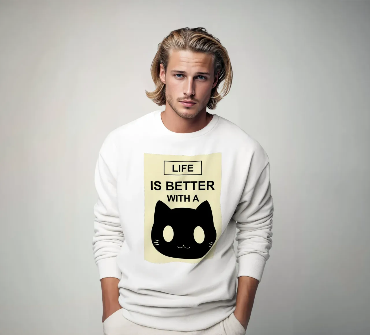La vita è migliore con un cat2 felpa da Bartosz Powalka