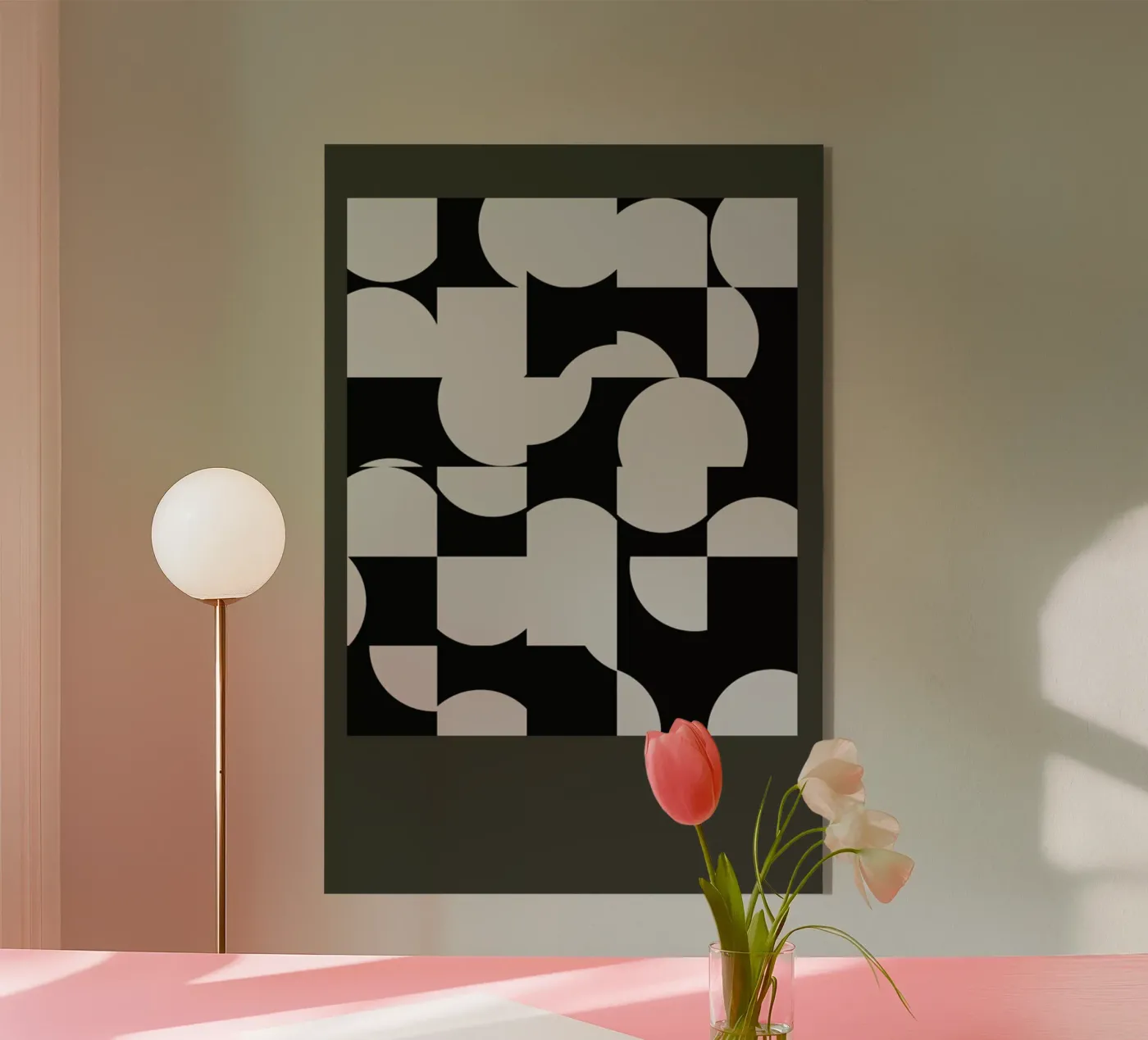 Circle Black Acryl-Glas von 170QM