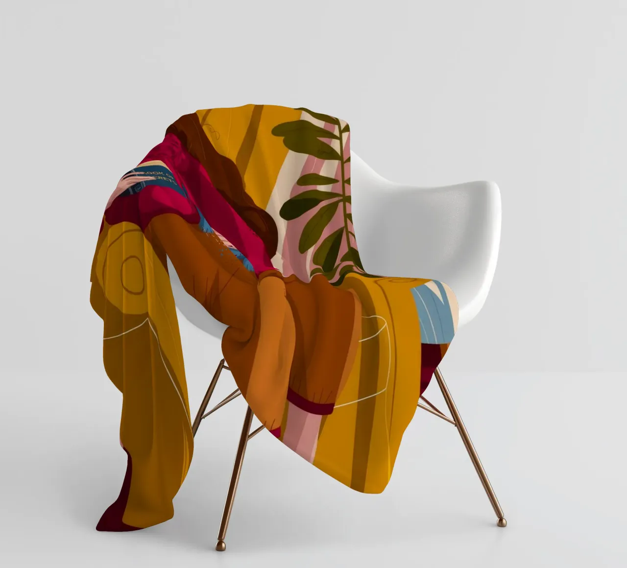 Cozy Reading Nook fleece blanket by Lumina Vision