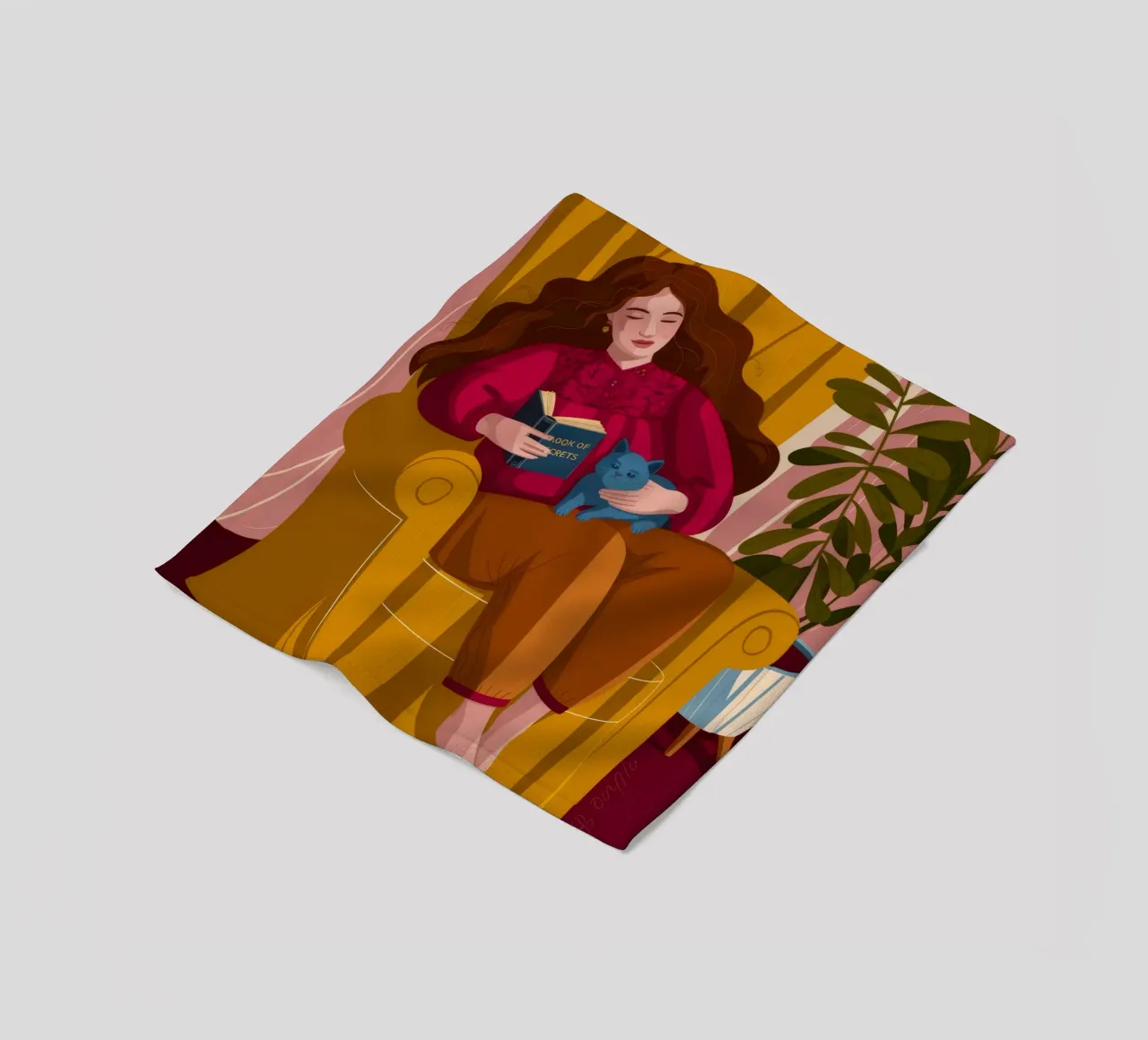 Cozy Reading Nook fleece blanket by Lumina Vision