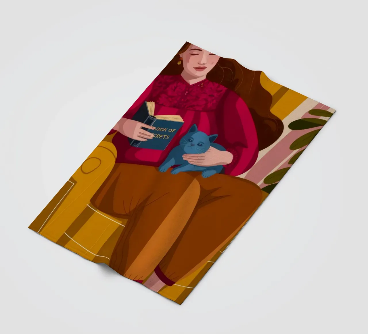 Cozy Reading Nook fleece blanket by Lumina Vision