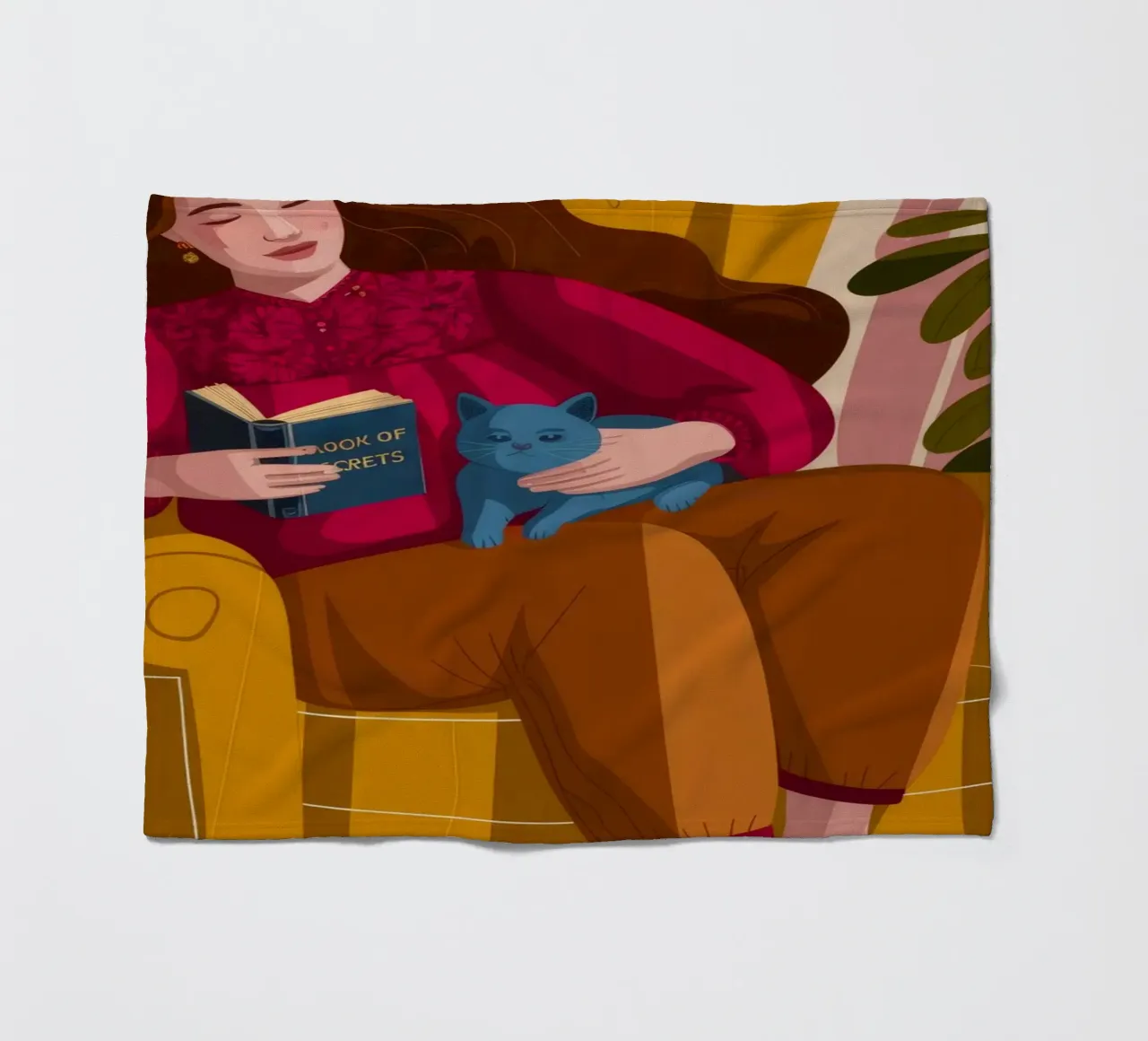 Cozy Reading Nook fleece blanket by Lumina Vision