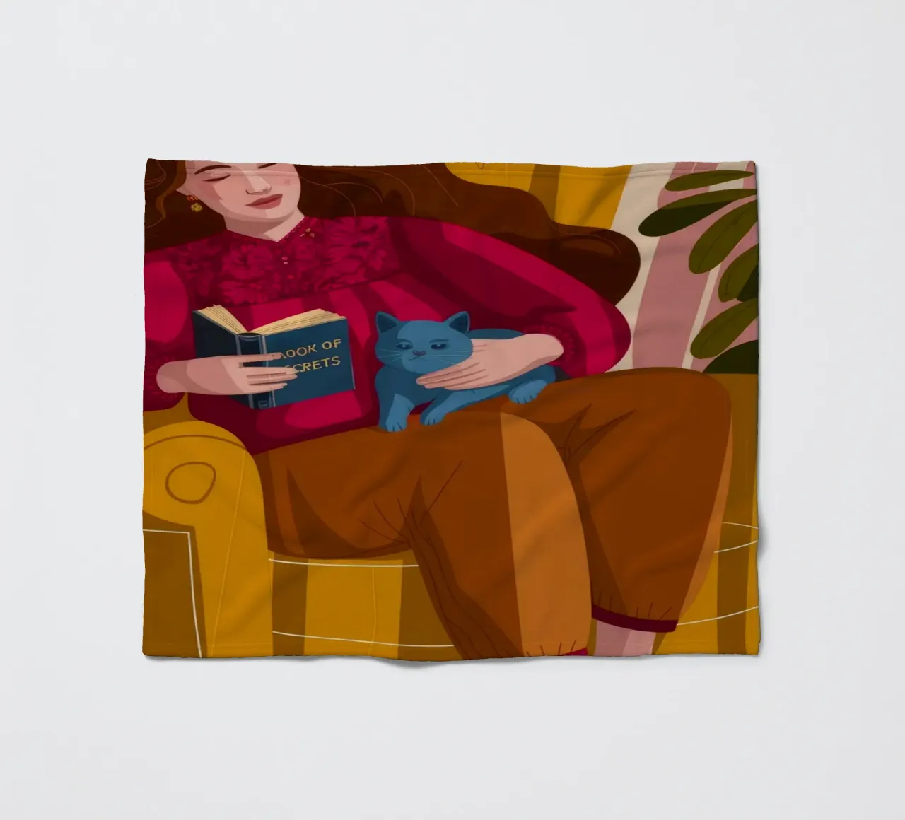 Cozy Reading Nook fleece blanket by Lumina Vision