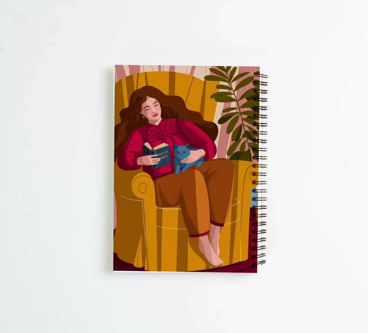 Cozy Reading Nook spiral notebook by Lumina Vision