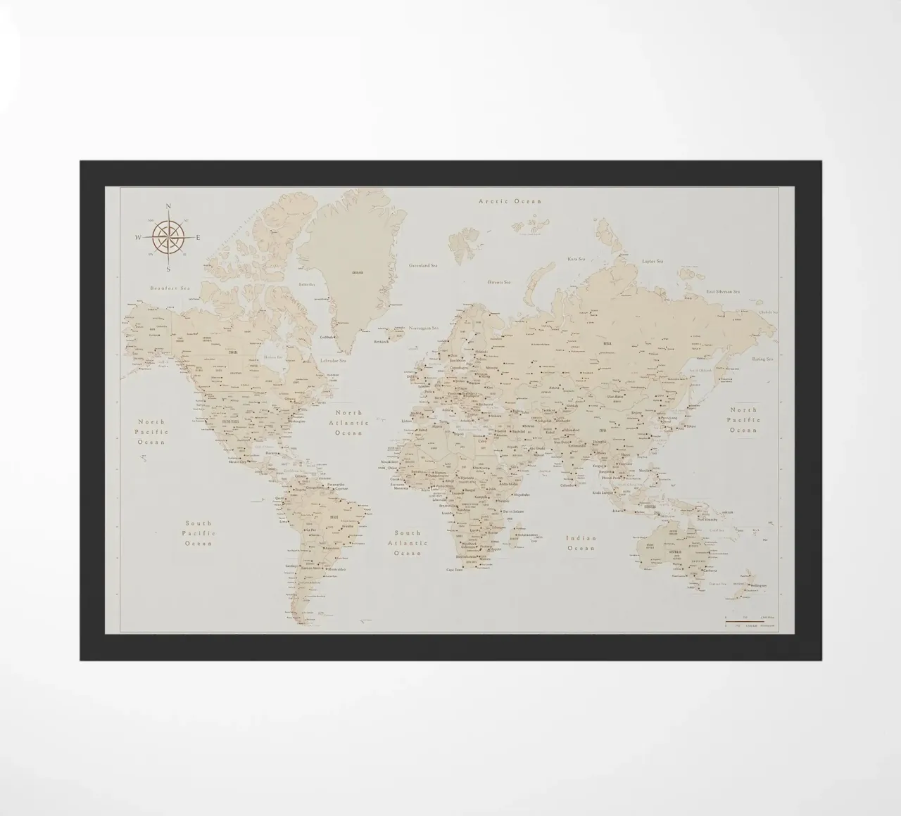Mappamondo classico d'epoca zerbino da Aiden Garcia