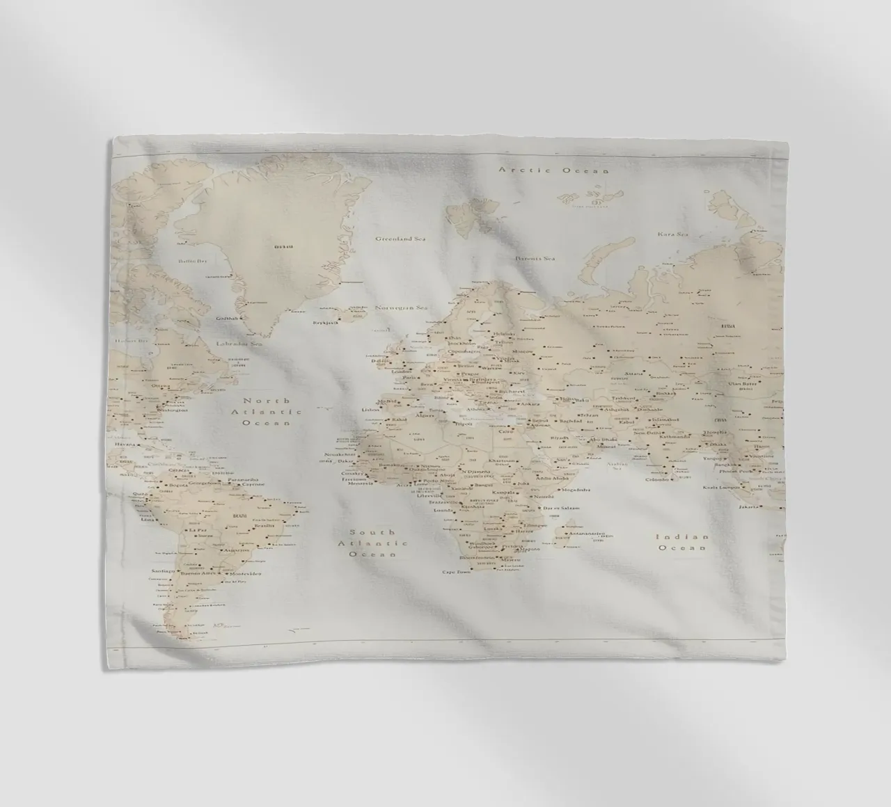 Mappamondo classico d'epoca telo mare da Aiden Garcia