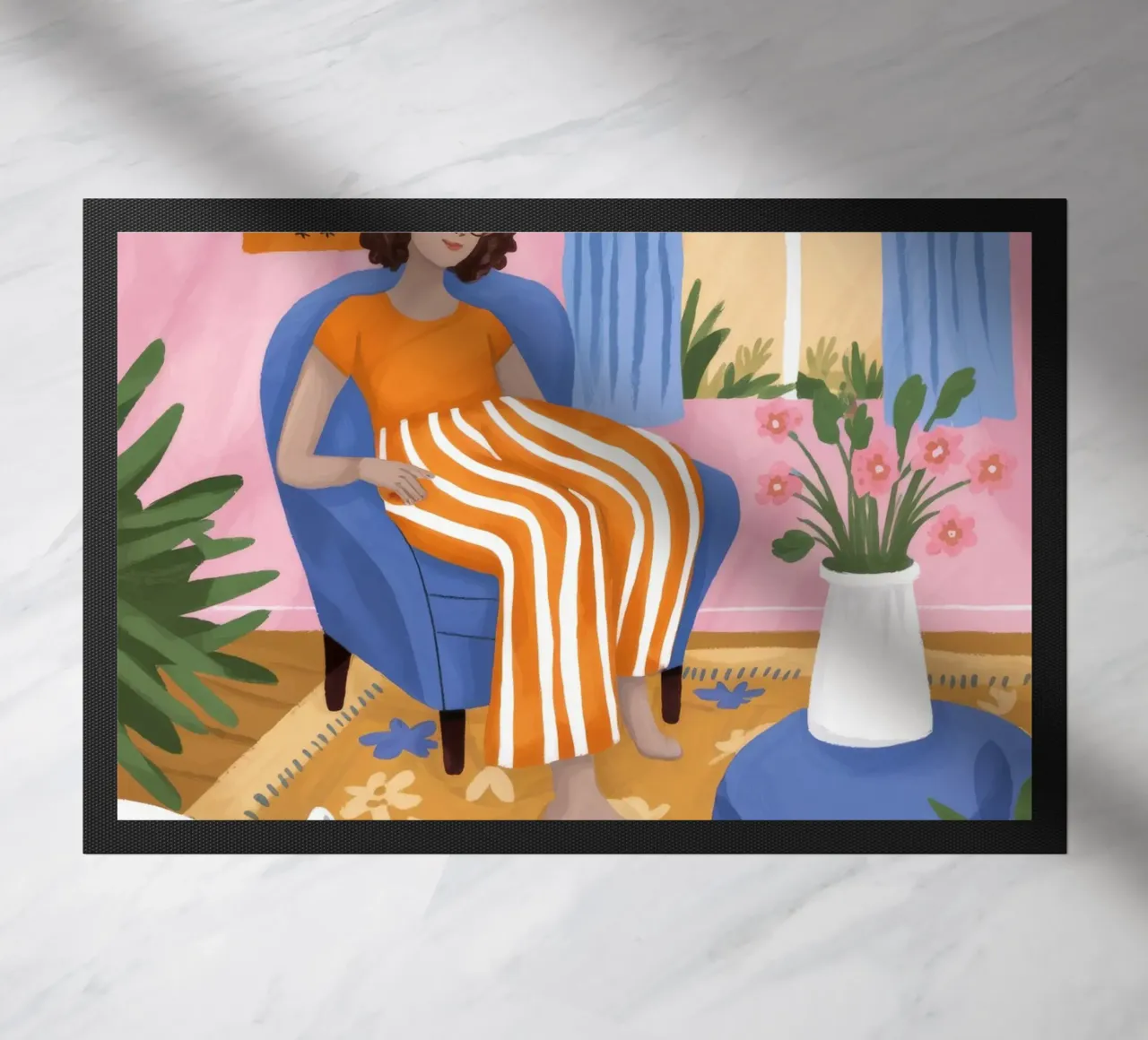 Relaxed Afternoon Glow doormat by Lumina Vision