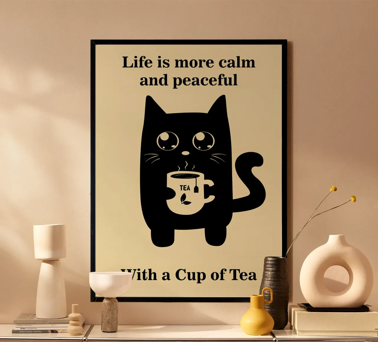Gatto e tè poster da Bartosz Powalka