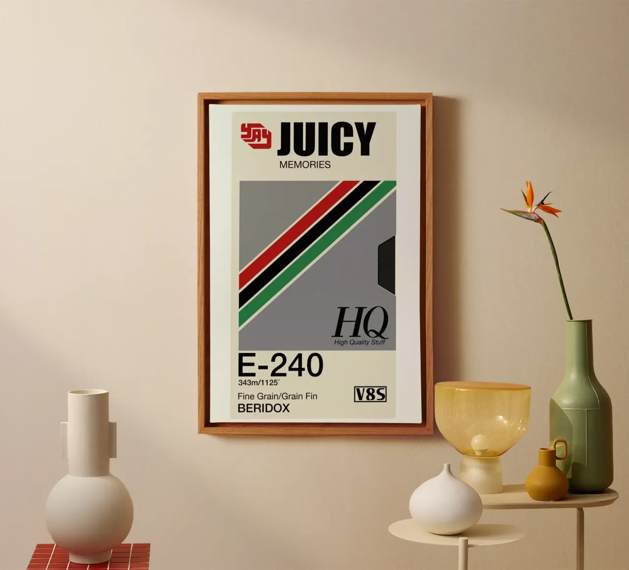Juicy Memories tela con Cornice a cassetta da Matheus Lopes Castro