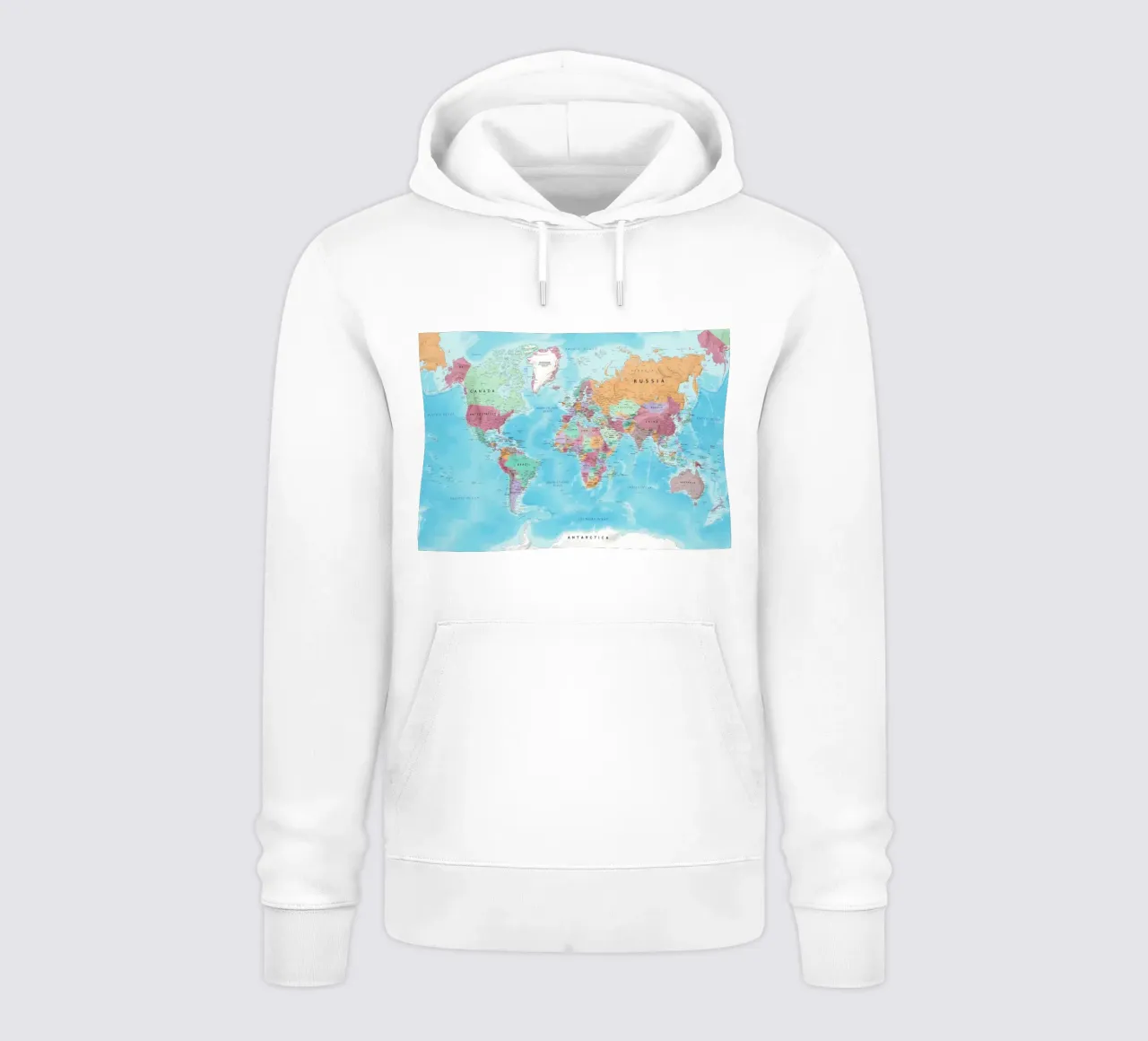 World map hoodie by Aiden Garcia