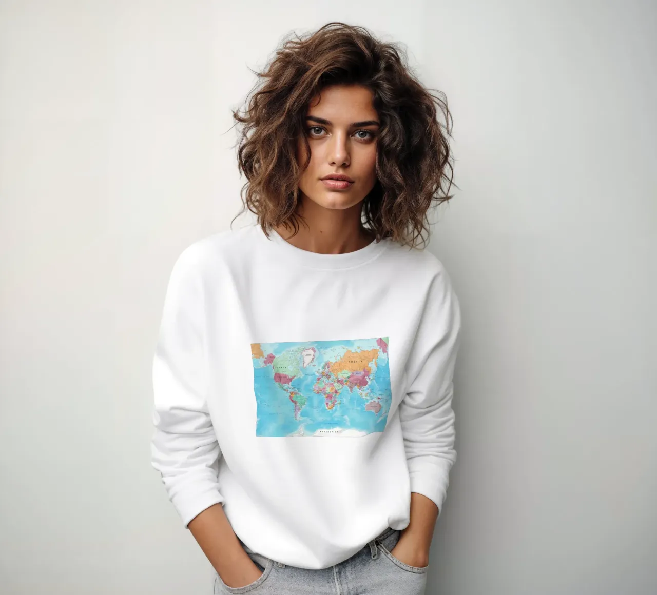 Mappa del mondo felpa da Aiden Garcia