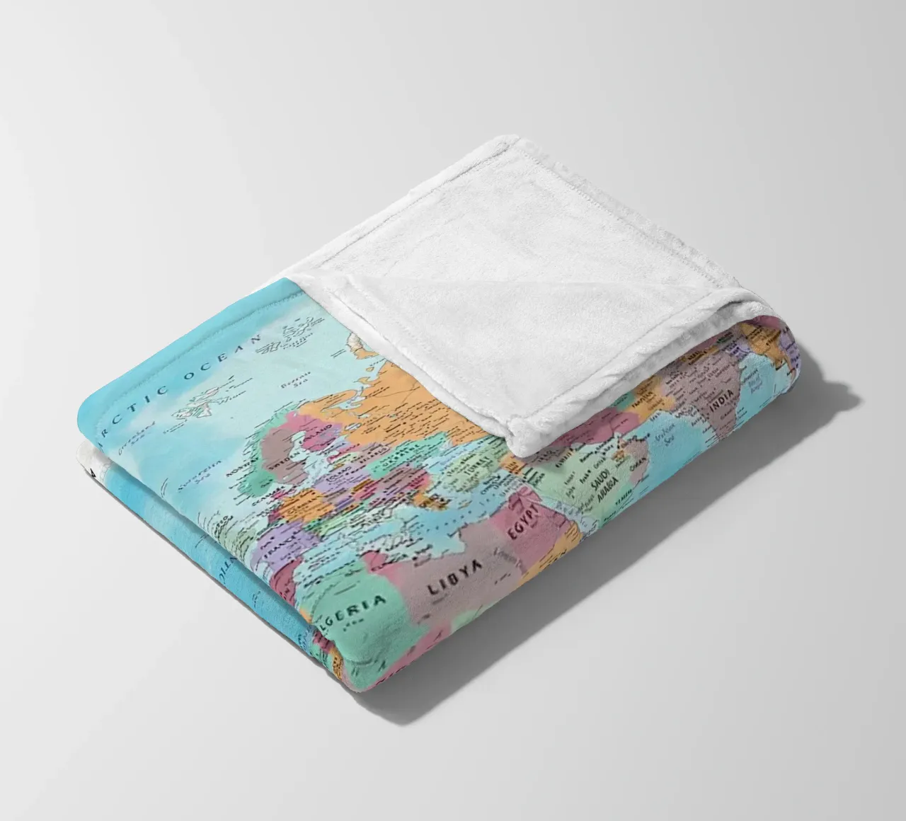 World map Fleecedecke von Aiden Garcia