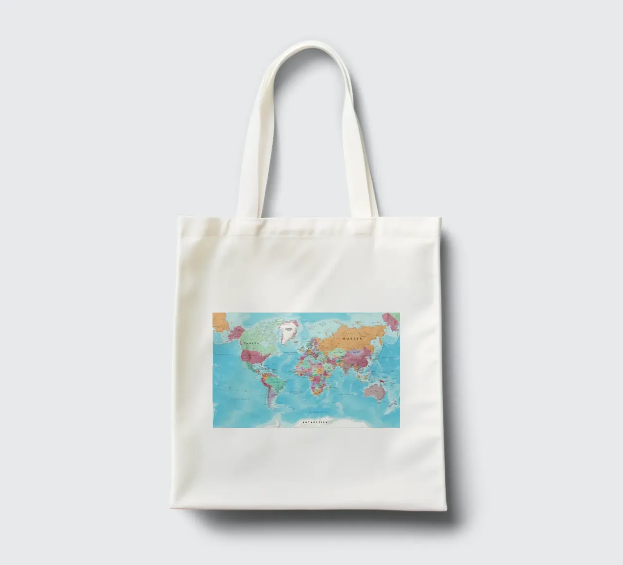 World map tote bag by Aiden Garcia