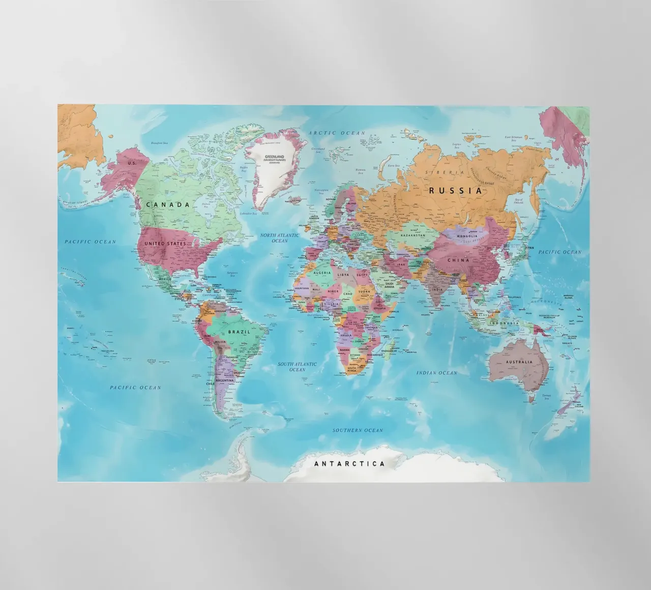 Mappa del mondo pellicola backlit da Aiden Garcia