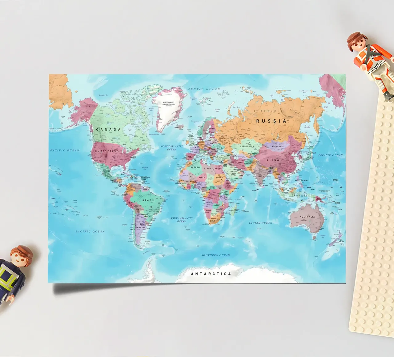 World map sticker sheet by Aiden Garcia