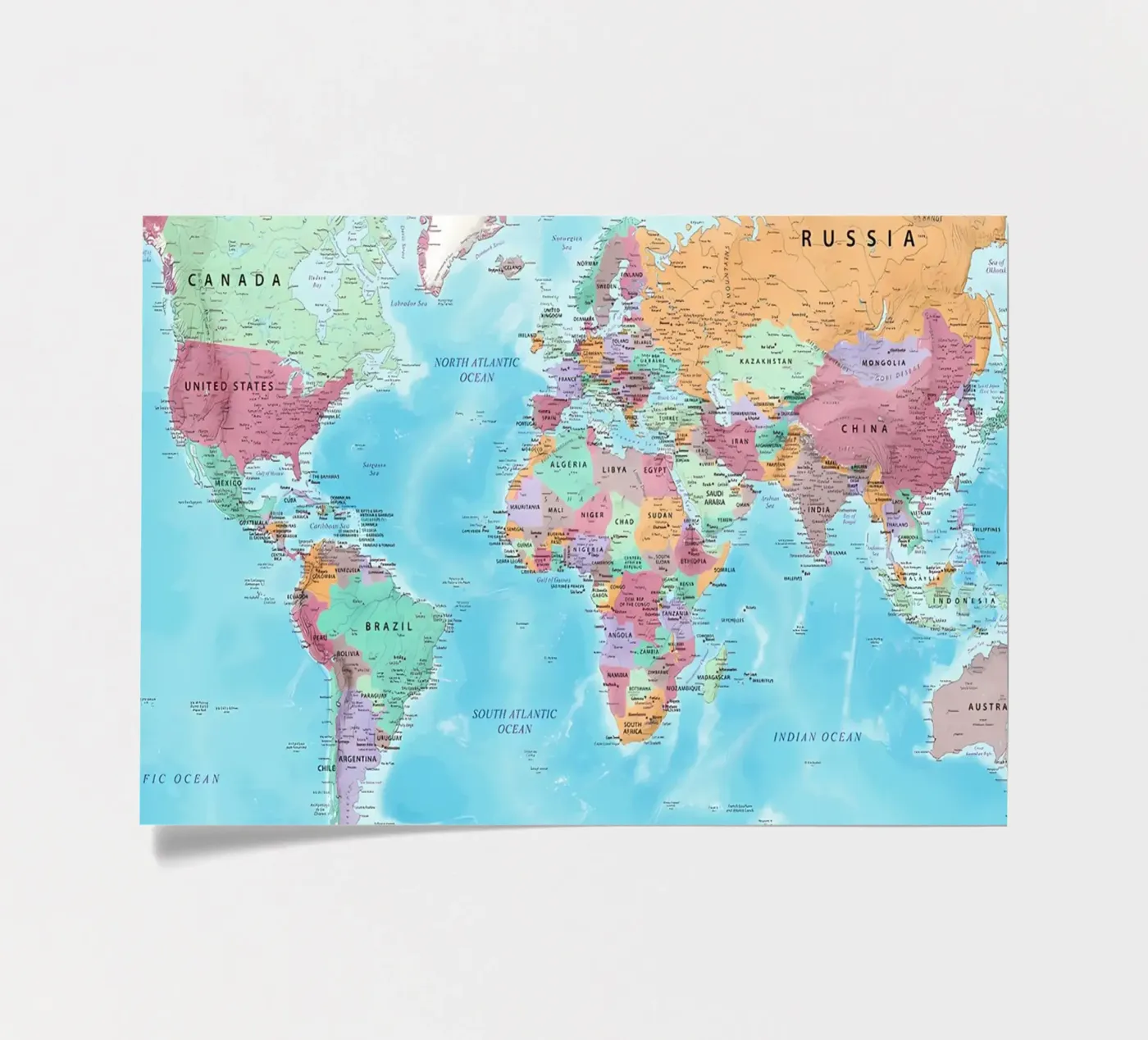World map sticker sheet by Aiden Garcia