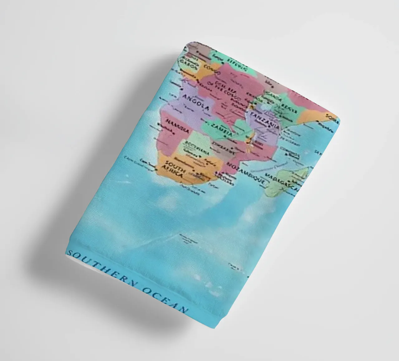 World map towel by Aiden Garcia