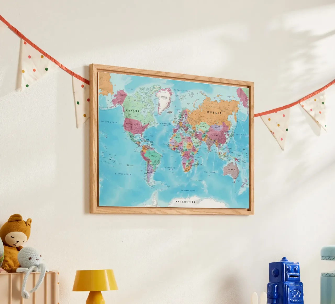 World map Acryl-Glas von Aiden Garcia