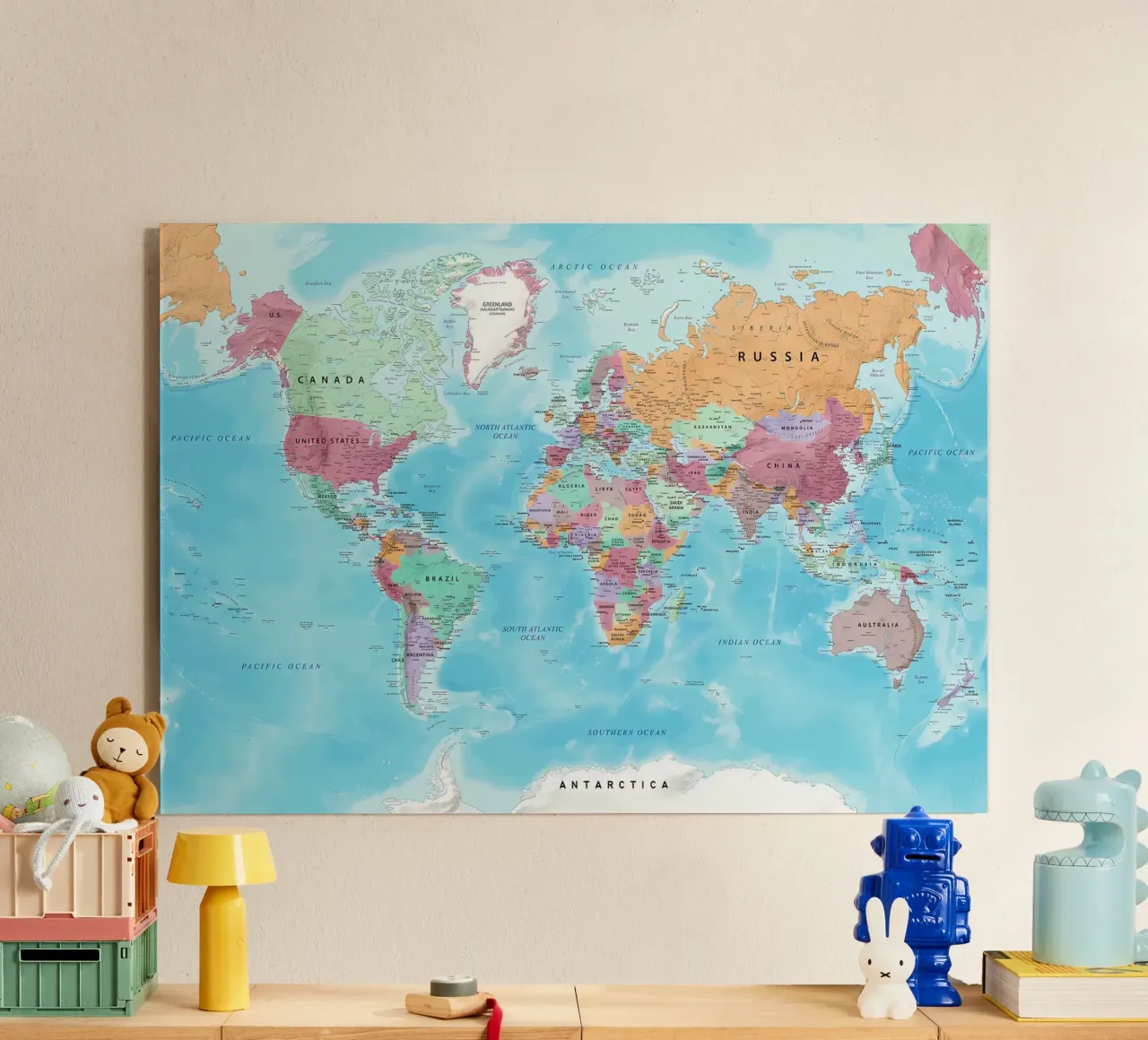 World map plexiglass da Aiden Garcia