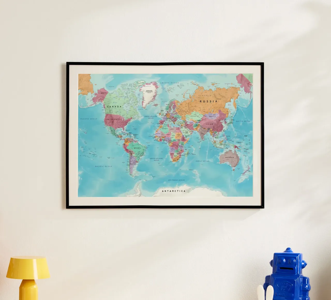 Mappa del mondo poster da Aiden Garcia