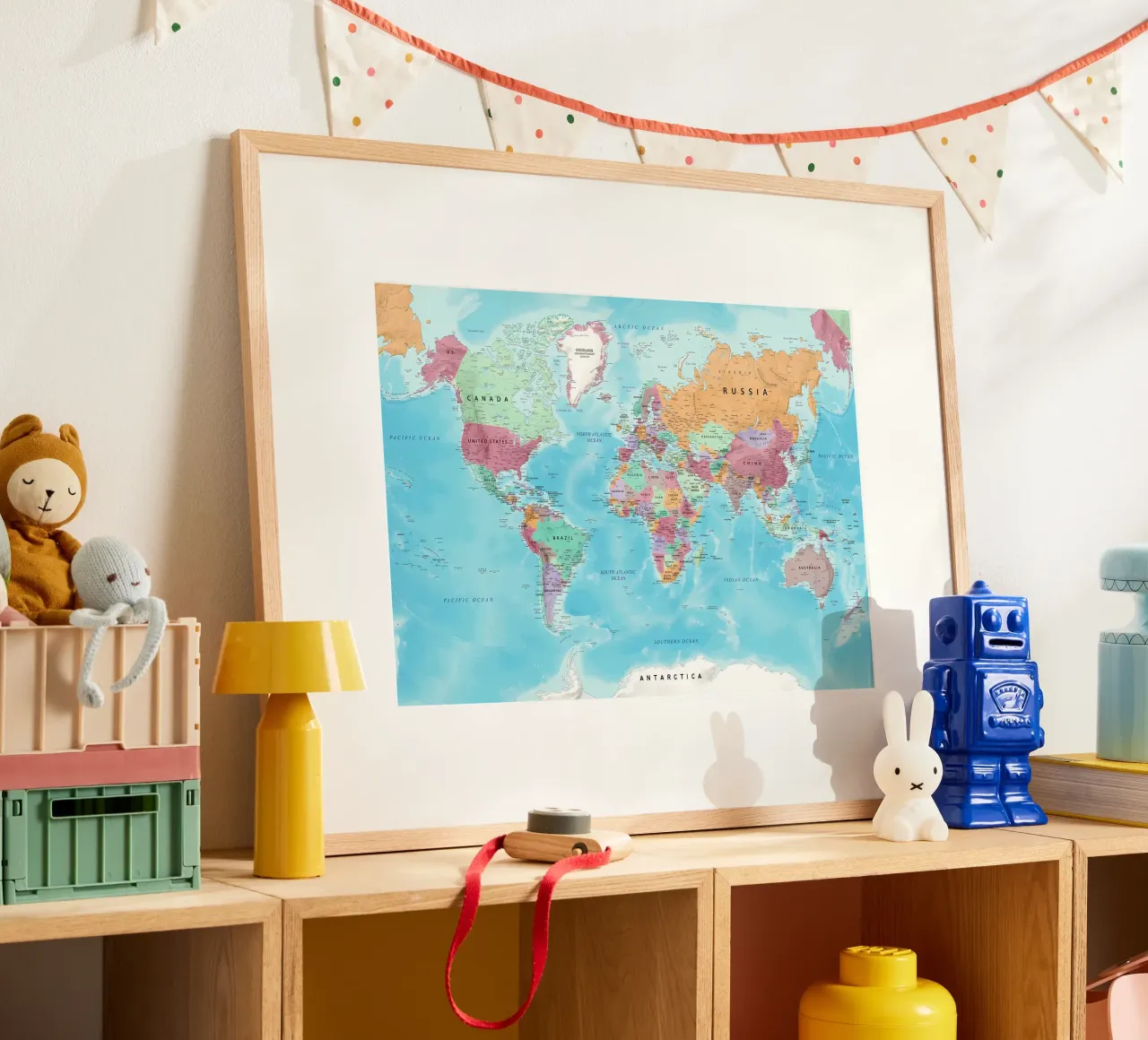 Mappa del mondo poster da Aiden Garcia
