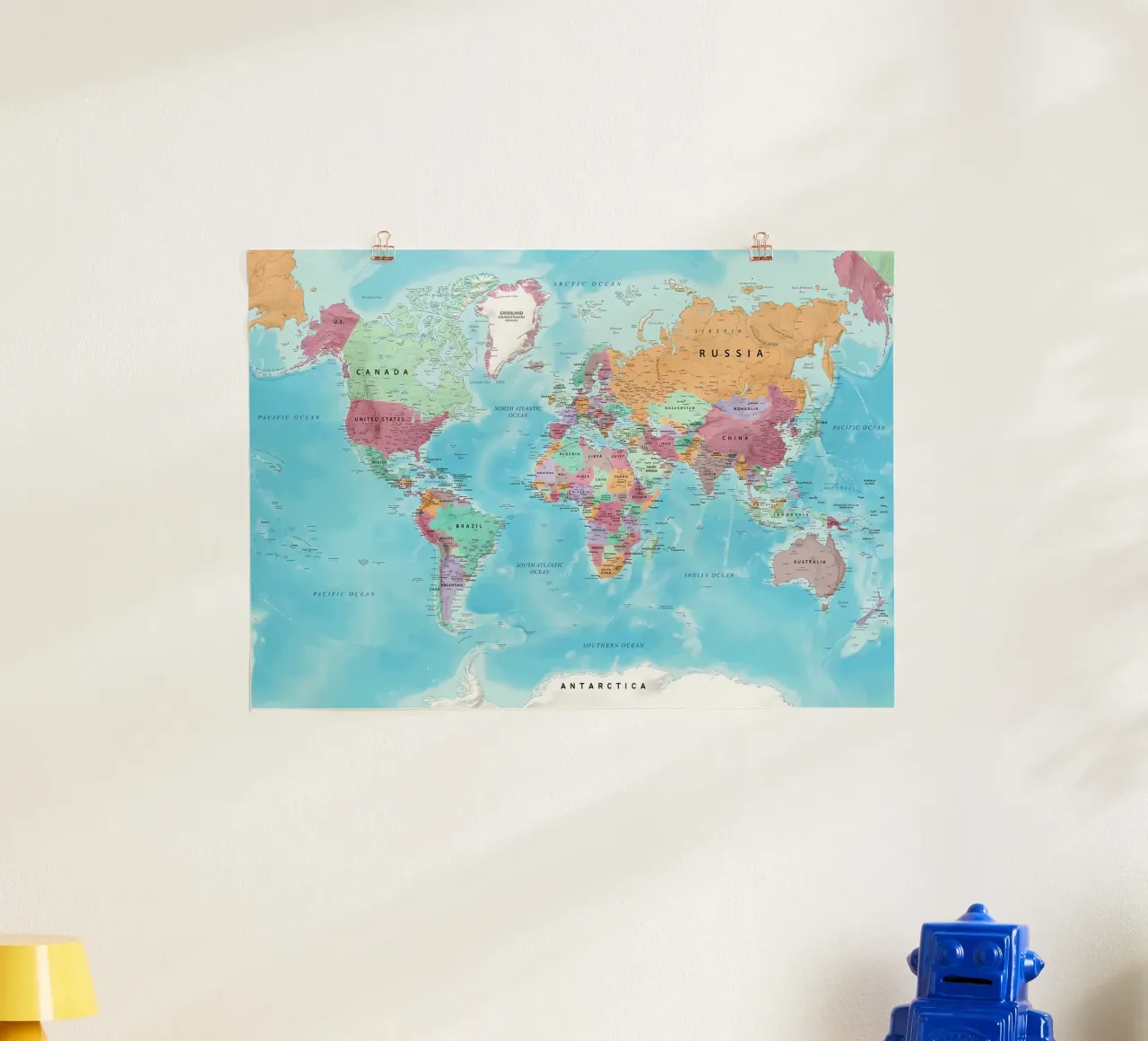 Mappa del mondo poster da Aiden Garcia