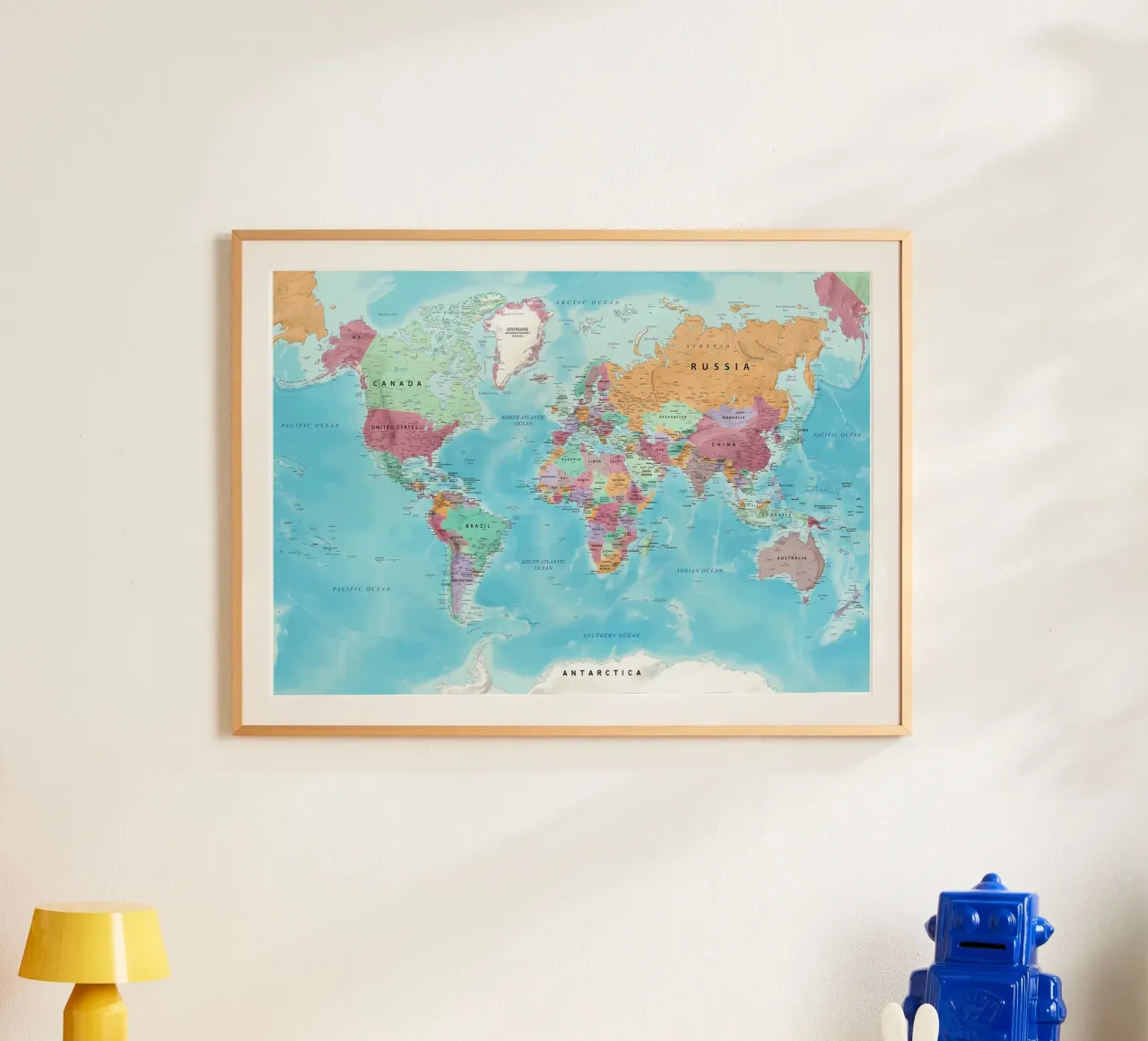 Mappa del mondo poster da Aiden Garcia