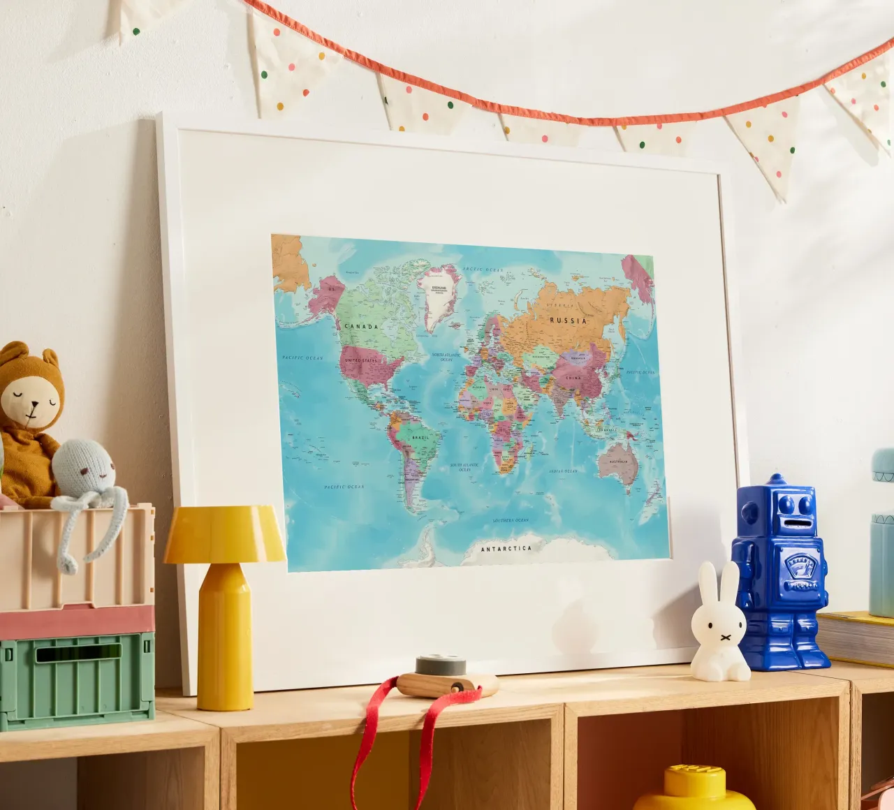 Mappa del mondo poster da Aiden Garcia