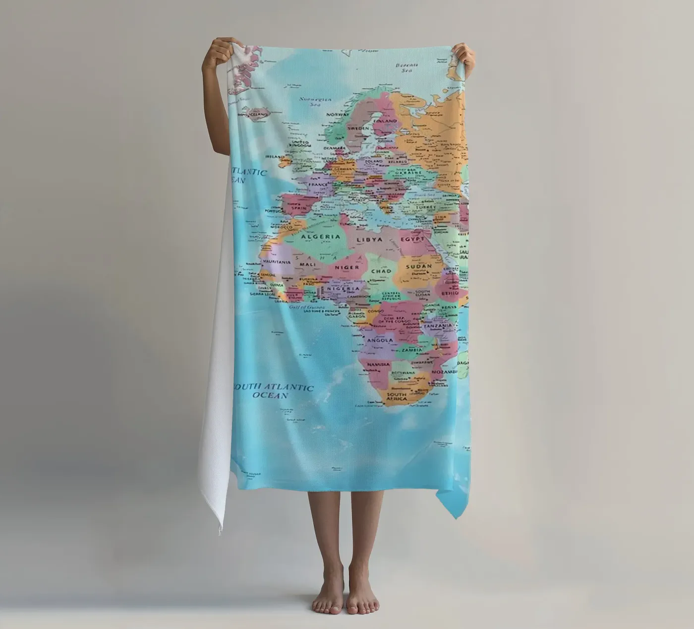 Mappa del mondo telo mare da Aiden Garcia
