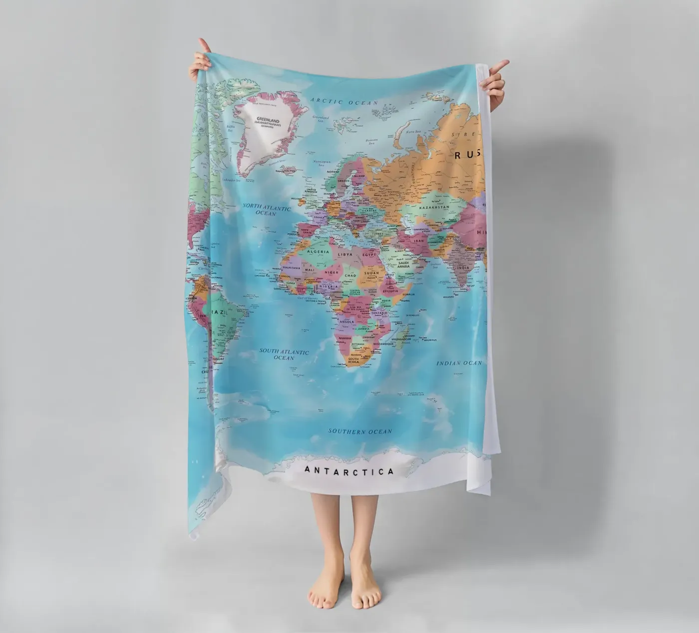 Mappa del mondo telo mare da Aiden Garcia
