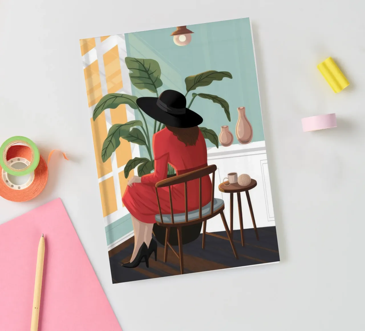 Reflective Solitude Moment notebook by Lumina Vision