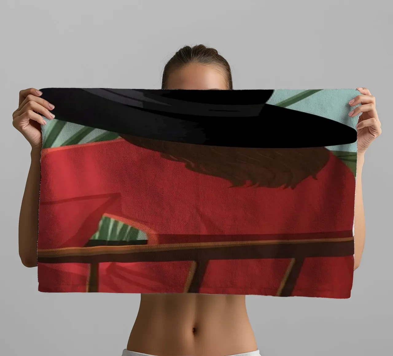 Reflective Solitude Moment towel by Lumina Vision