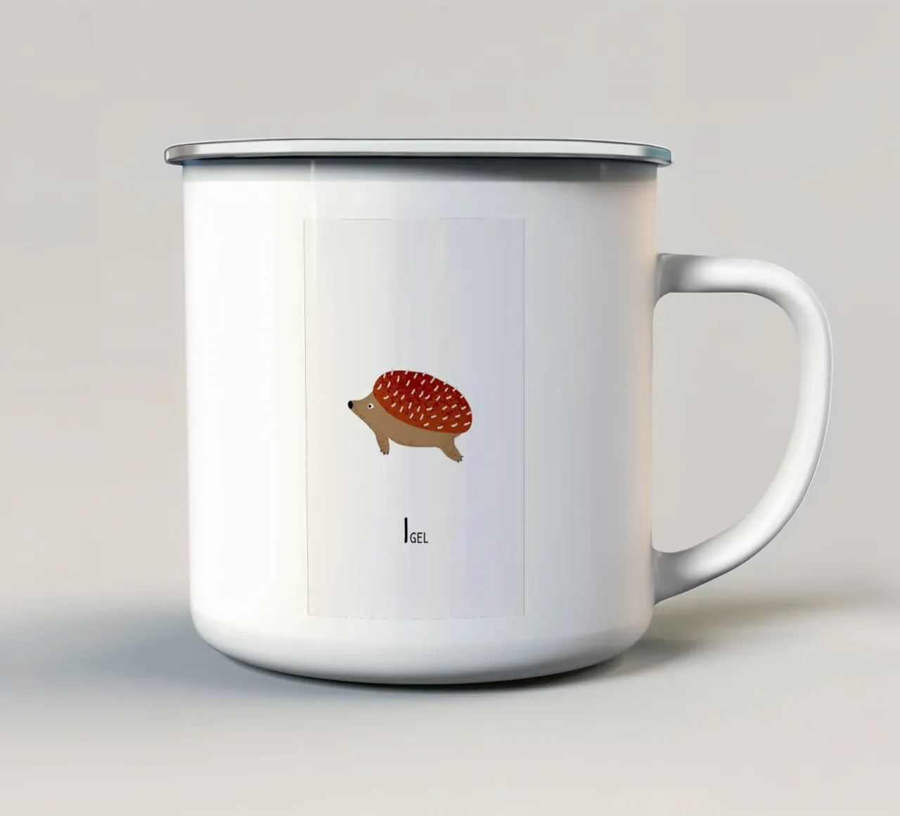 Igel tazza in smalto da Little Flourishes